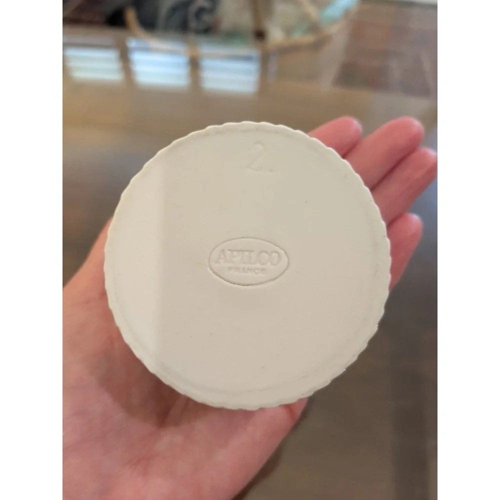 Apilco France White Porcelain Ribbed Ramekin - Size 2 - 3